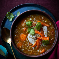 Moroccan-style carrot soup